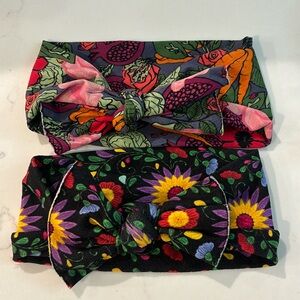 Baby Bling bows- two pack. Nylon patterned bows